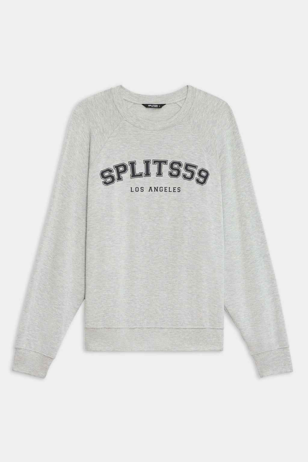 Andie Oversized Fleece Varsity Graphic Sweatshirt - Heather Grey/Splits59 Los Angeles