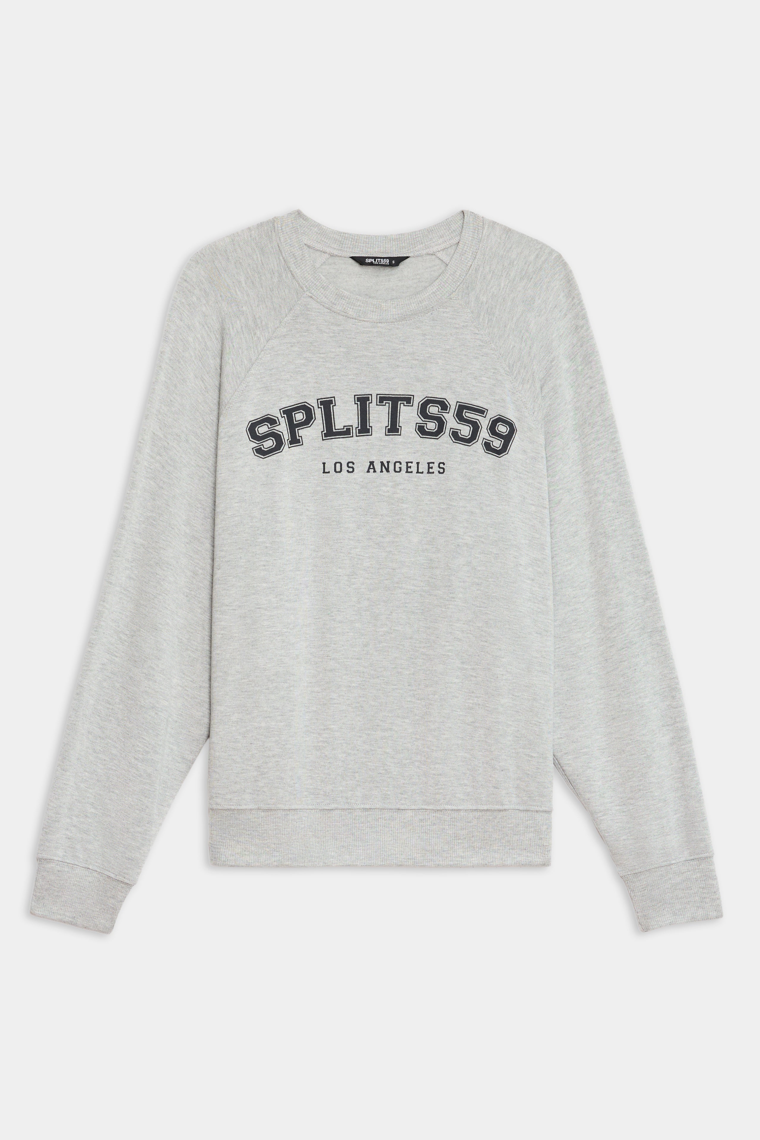 Andie Oversized Fleece Varsity Graphic Sweatshirt - Heather Grey/Splits59 Los Angeles