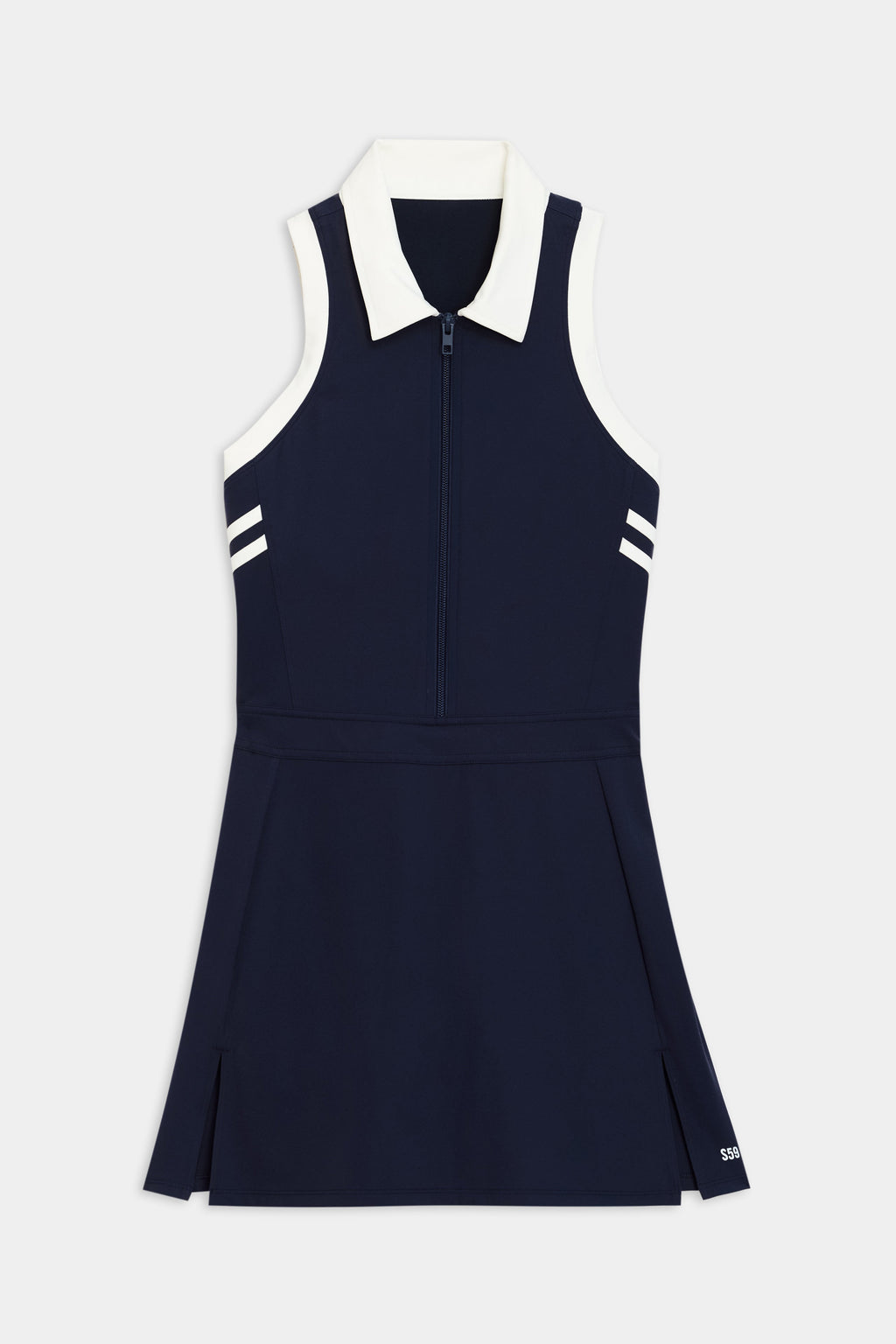 Austin Rigor Dress - Indigo/White