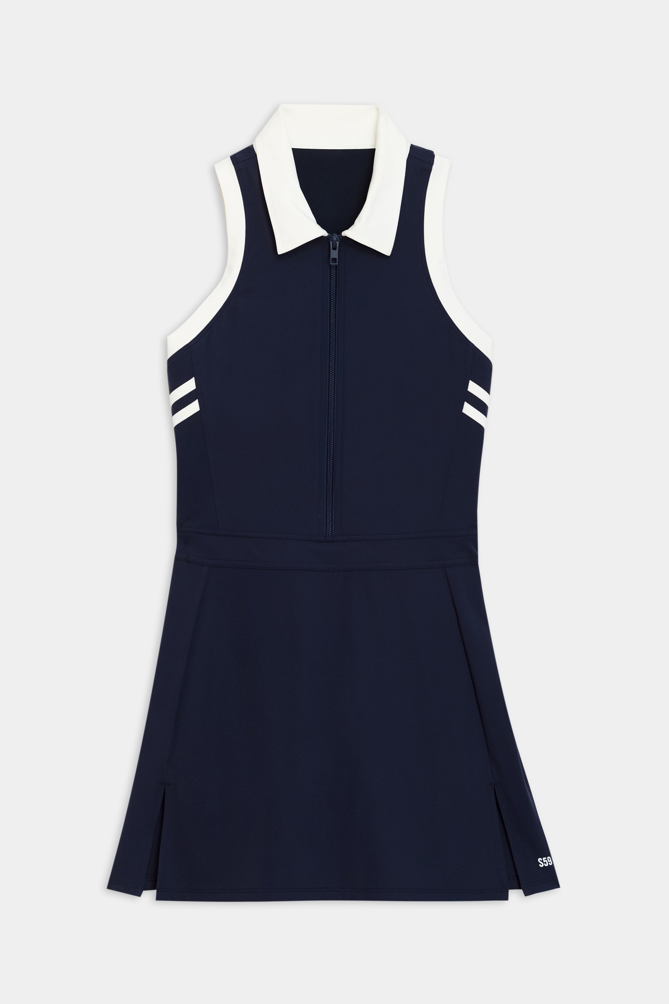 Austin Rigor Dress - Indigo/White