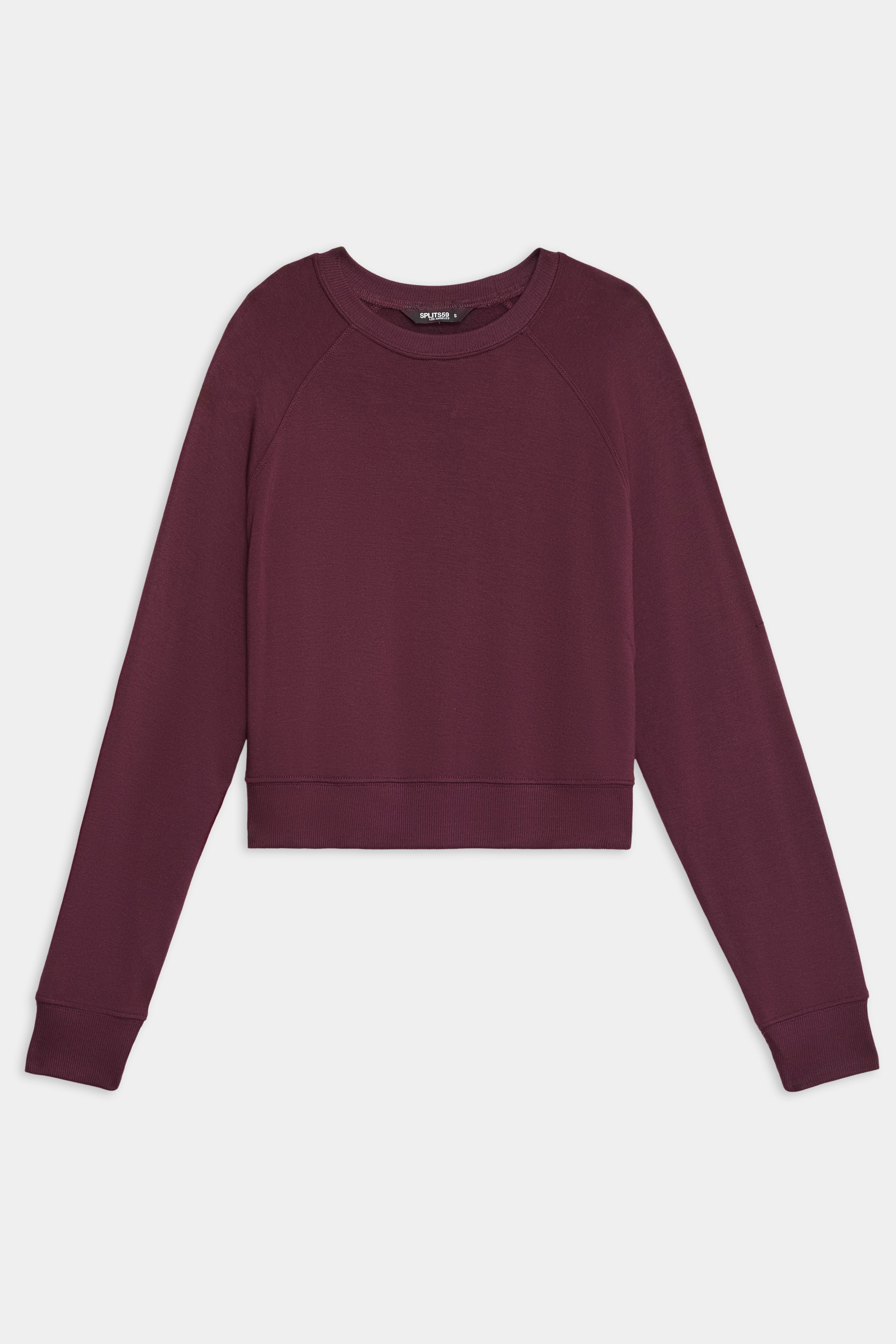 Brooks Fleece Long Sleeve Sweatshirt - Dark Cherry