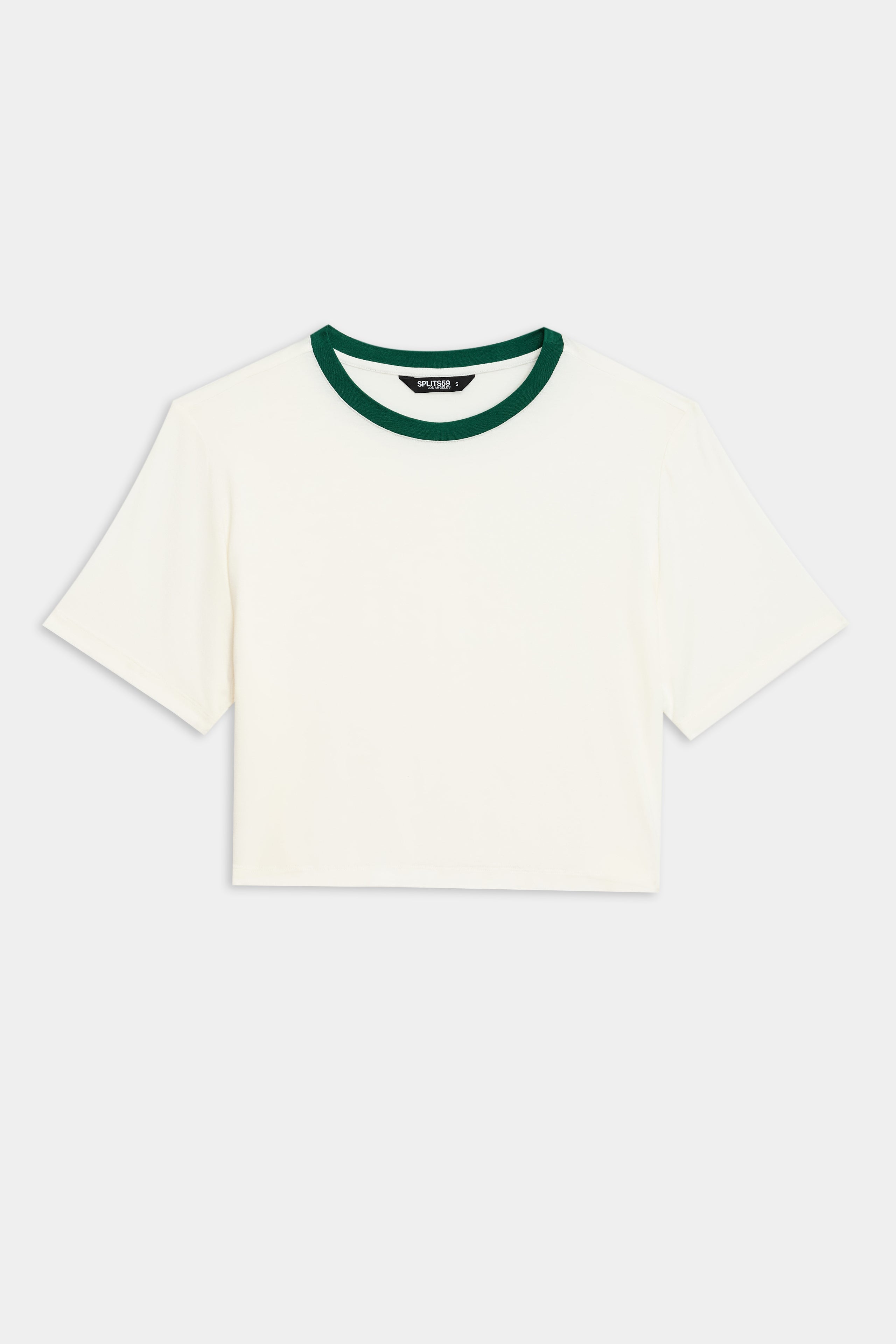 Djuna Crop Ringer - White/Arugula