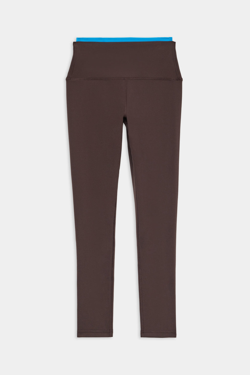 Dual High Waist Airweight 7/8 - Dark Chocolate/Classic Blue