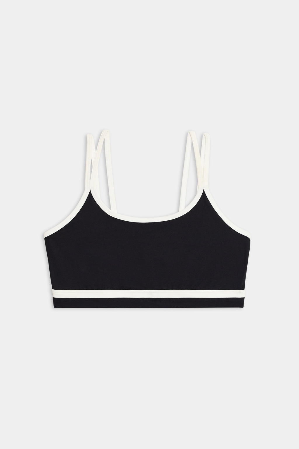 Eva Rigor Double Strap Bra - Black/White