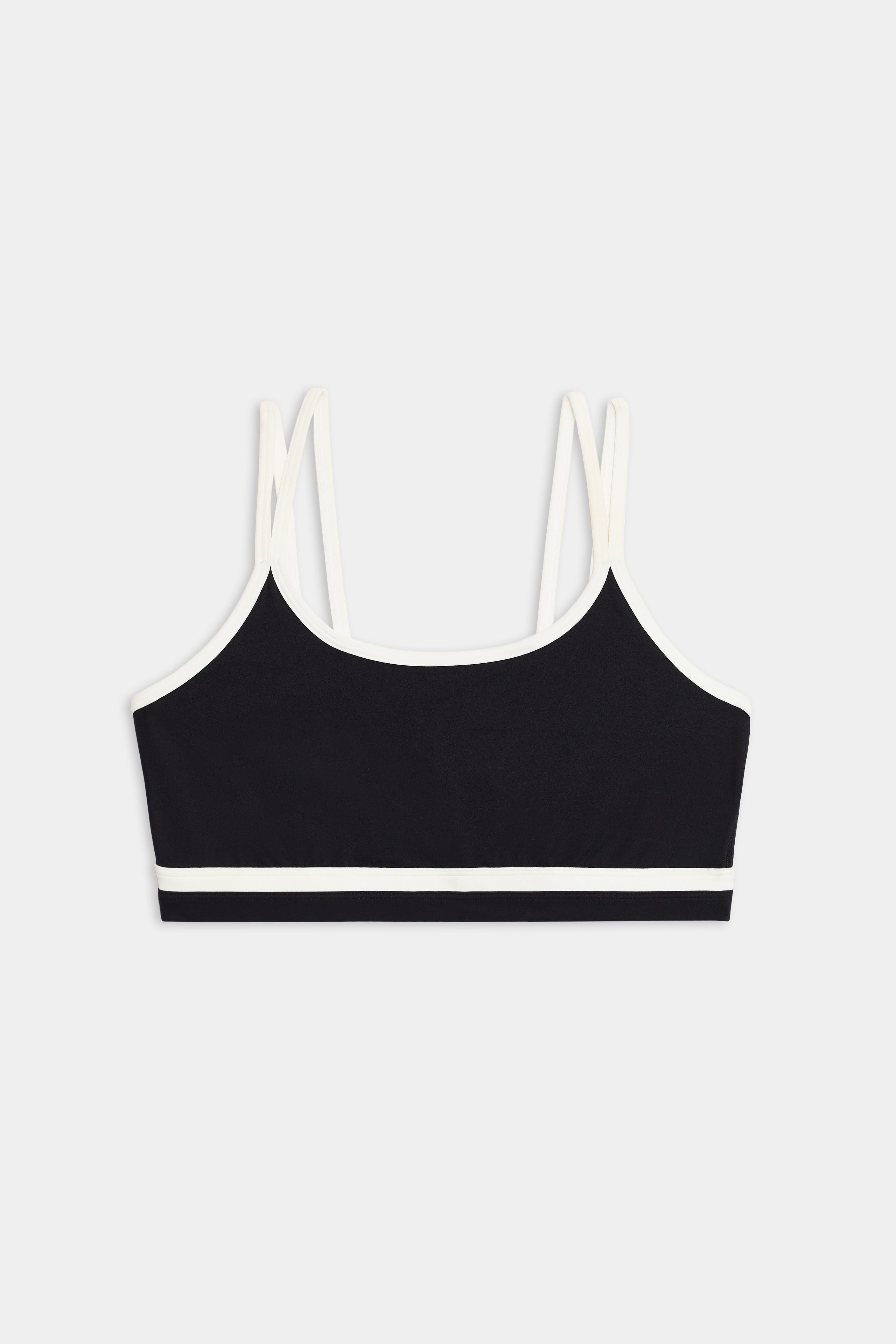 Eva Rigor Double Strap Bra - Black/White
