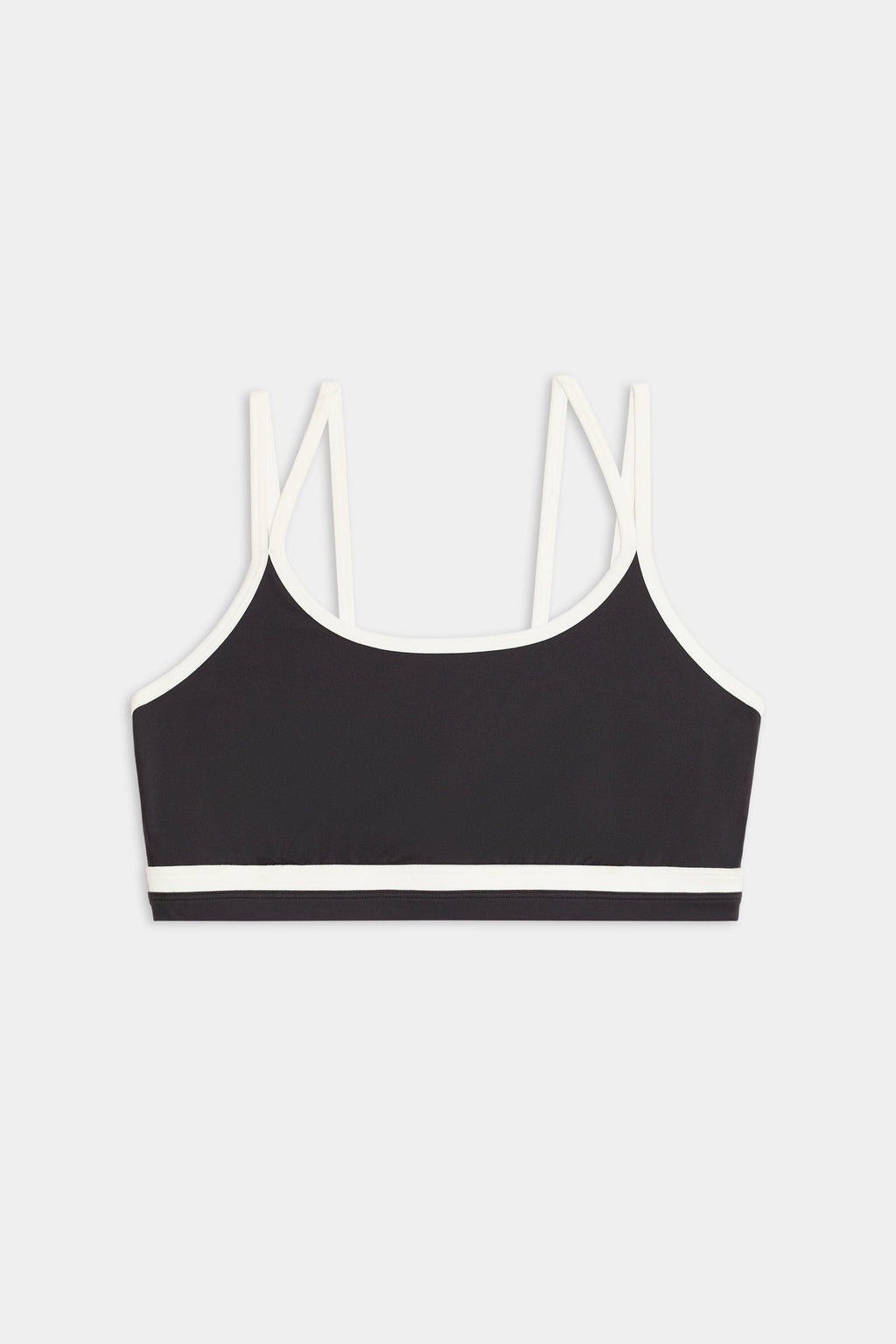 Eva Rigor Double Strap Bra - Graphite/White
