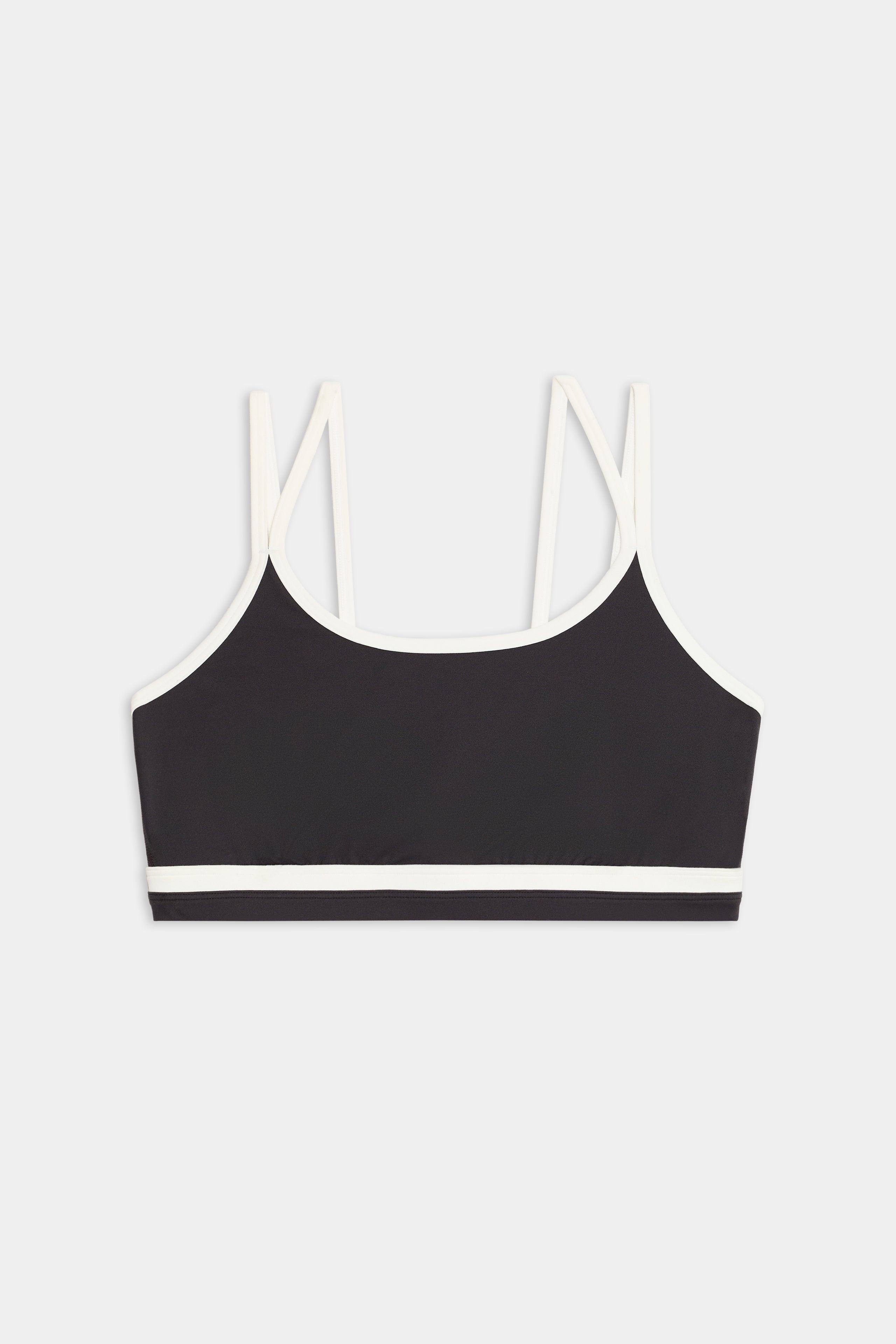 Eva Rigor Double Strap Bra - Graphite/White