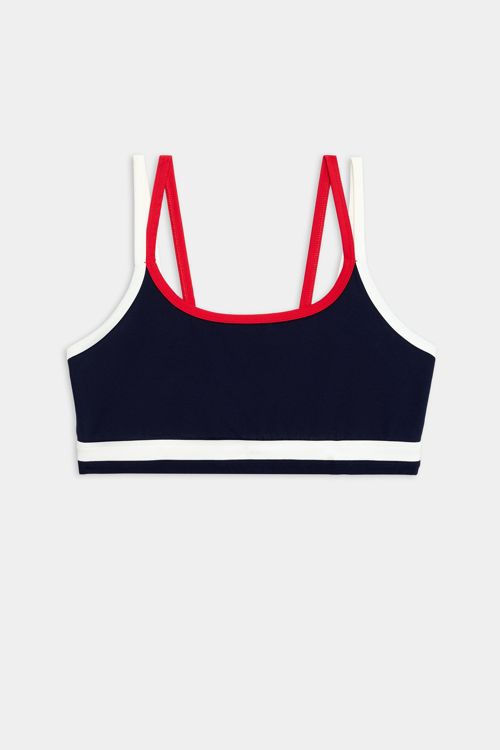 Eva Rigor Double Strap Bra - Indigo/White