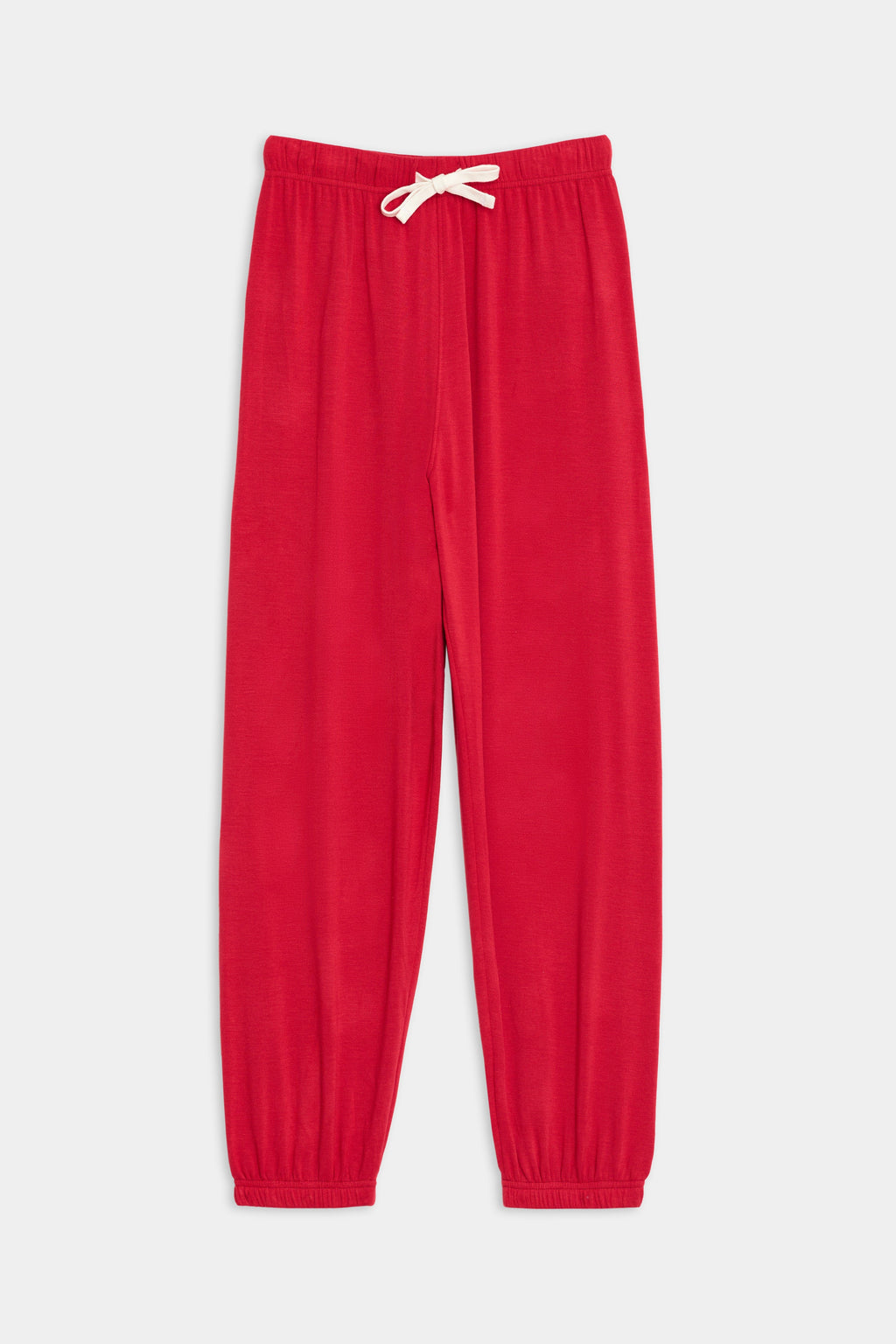 Andie Oversized Fleece Sweatpant - Pirate Red