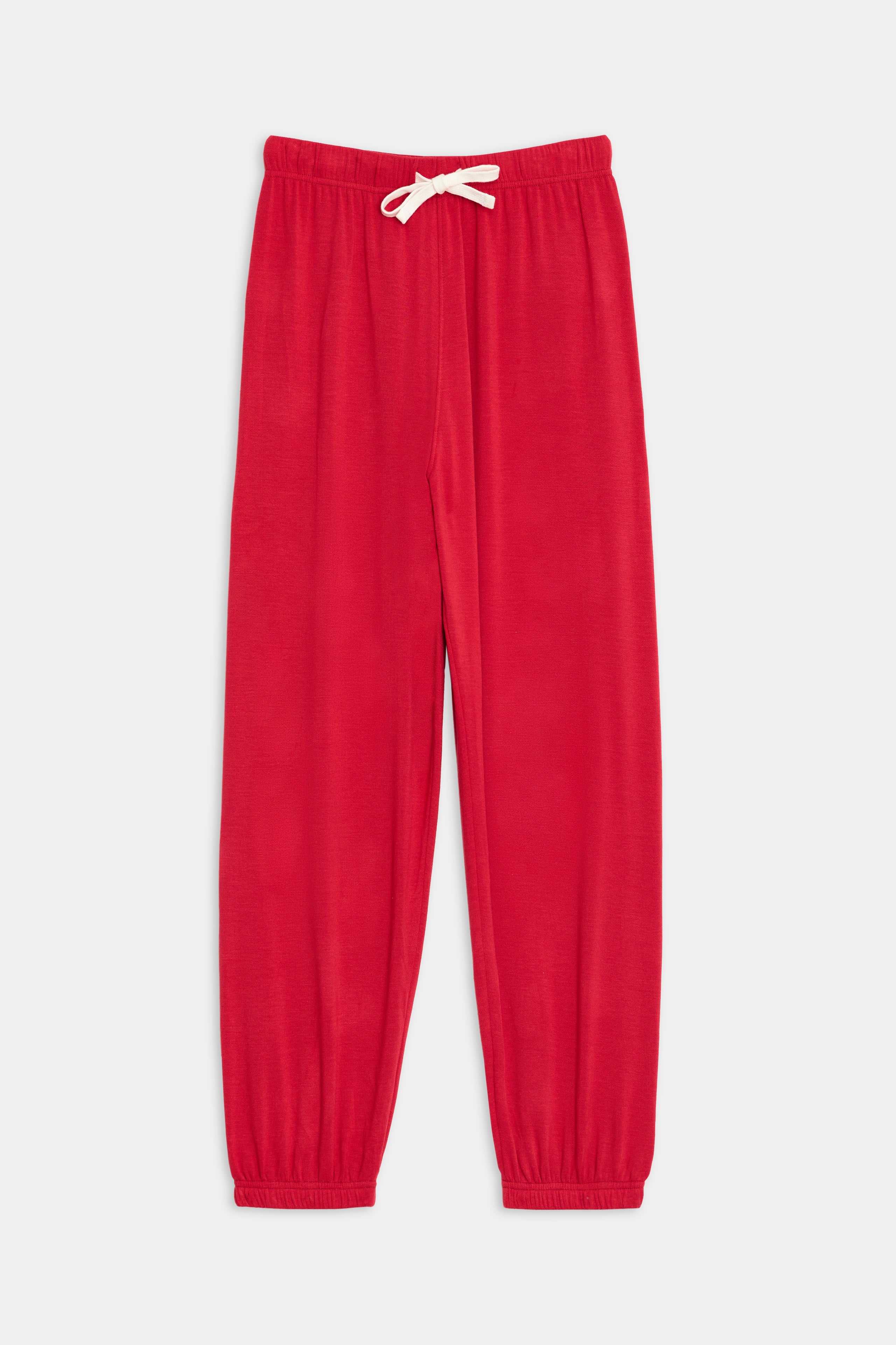 Andie Oversized Fleece Sweatpant - Pirate Red