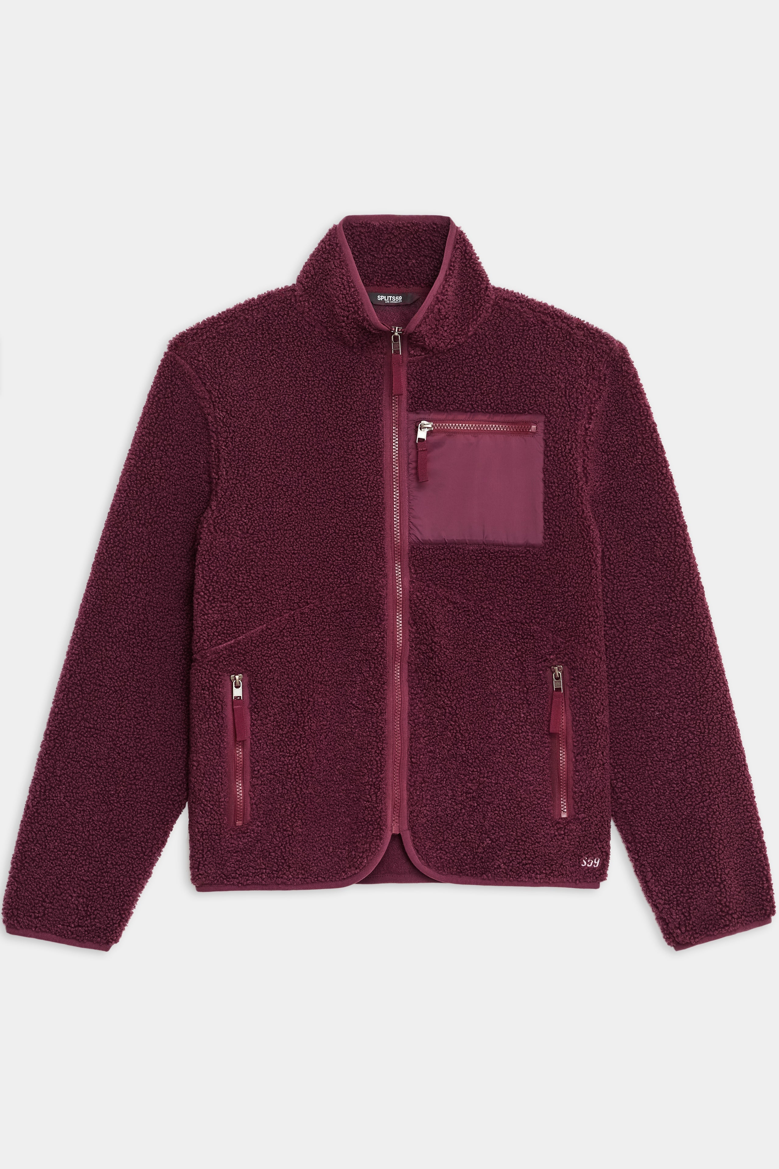 Harris Sherpa Jacket - Dark Cherry