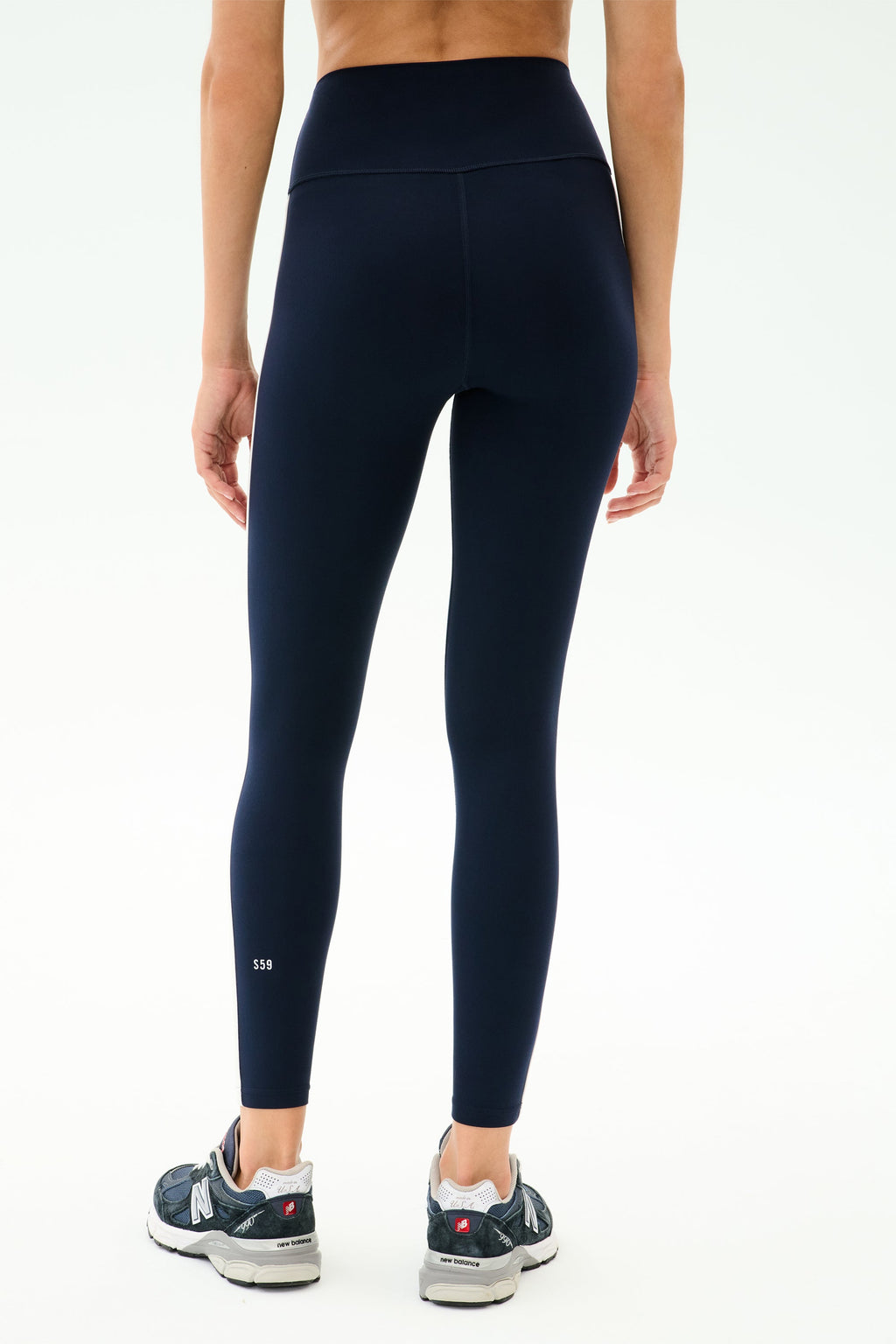 Amber Airweight High Waist 7/8 - Indigo/White