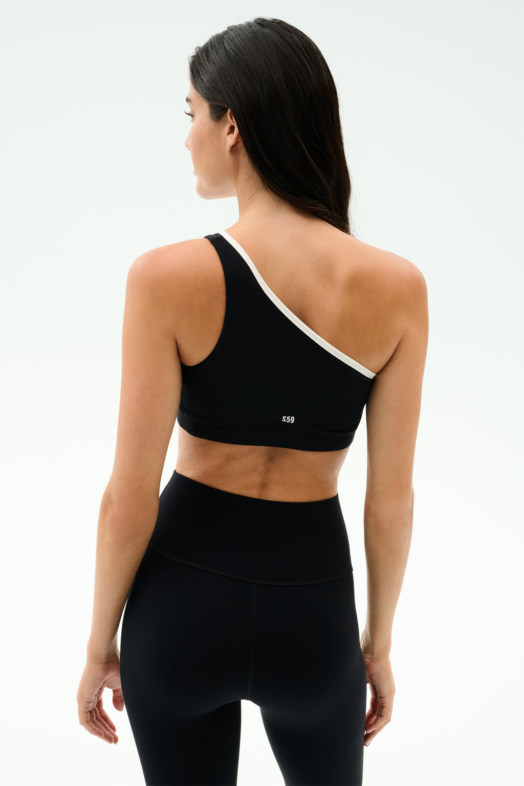 Josie Airweight One Shoulder Bra - Black/White