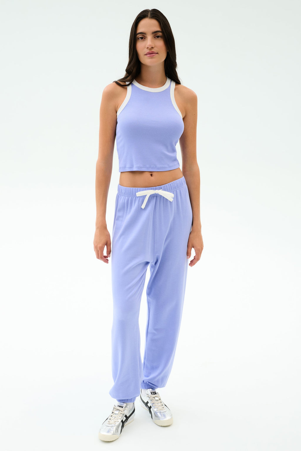 Andie Oversized Fleece Sweatpant - Purple Haze