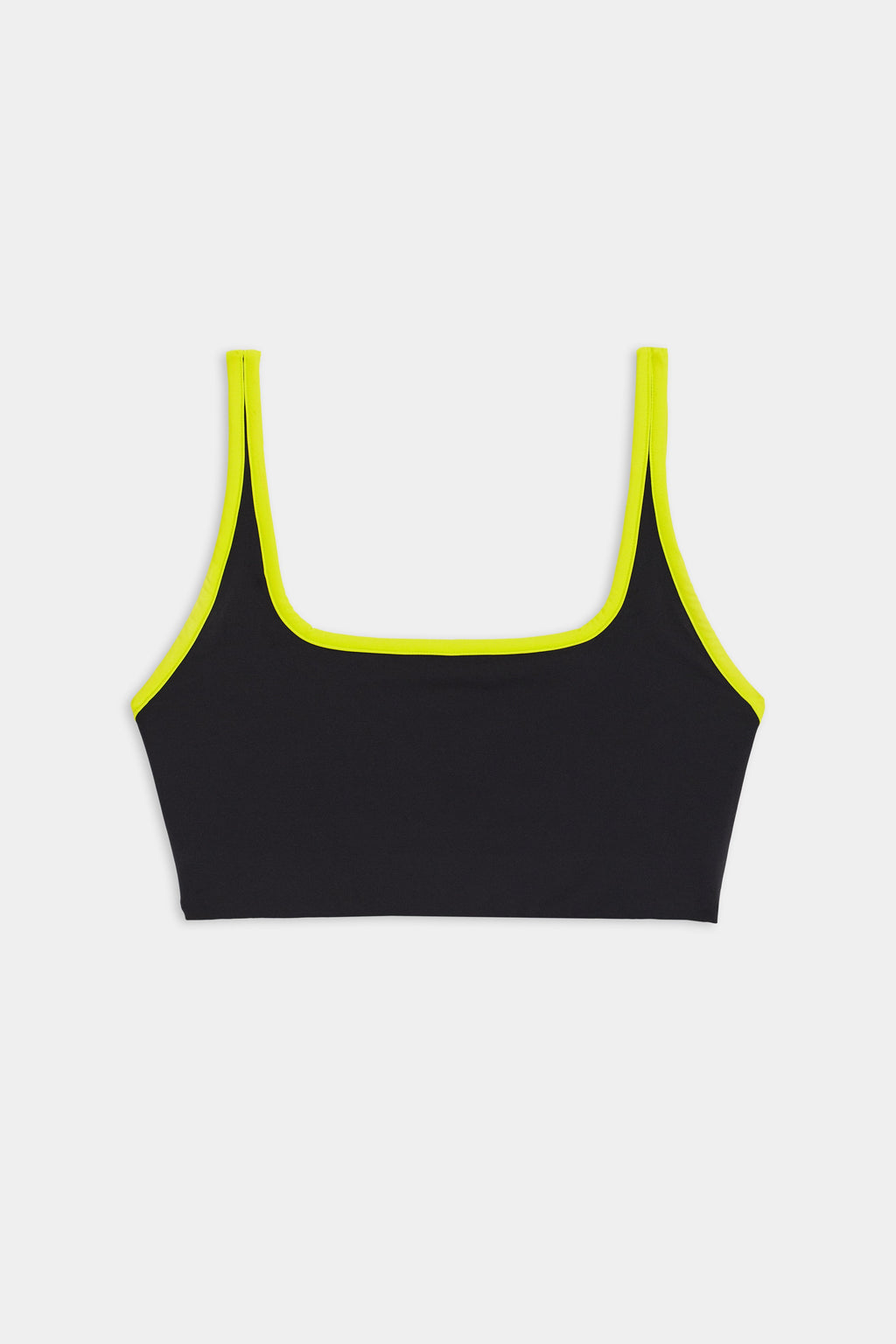 Cait Rigor Bra - Black/Chartreuse