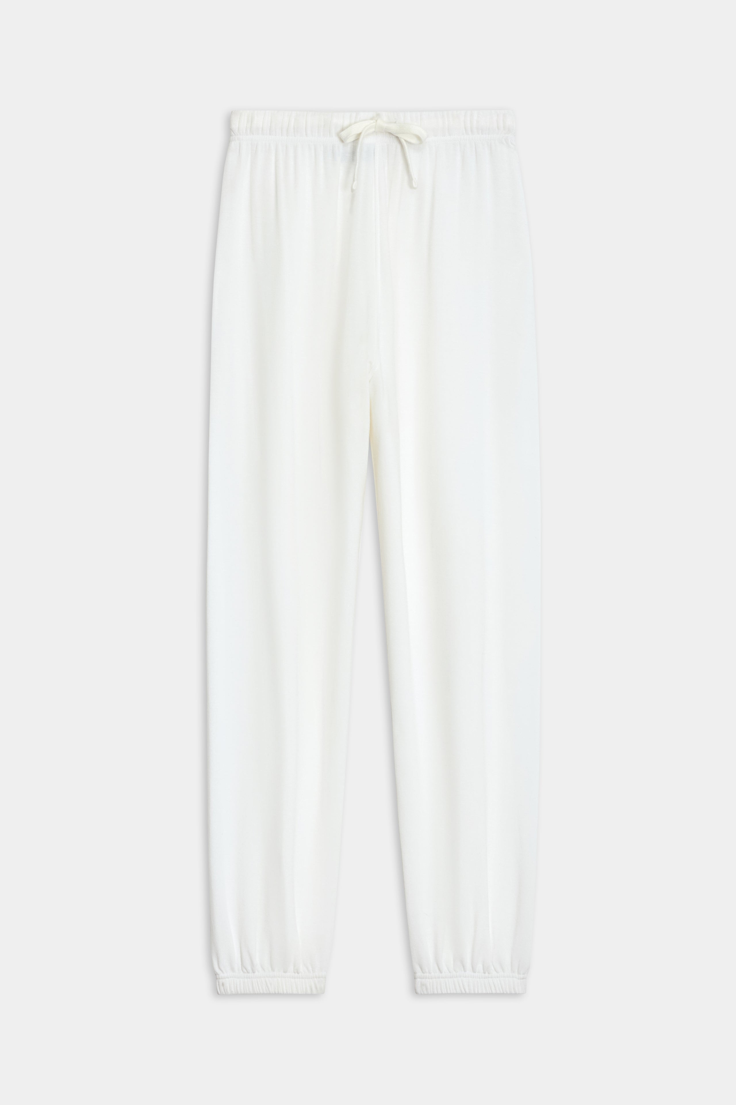 Andie Oversized Fleece Sweatpant - White